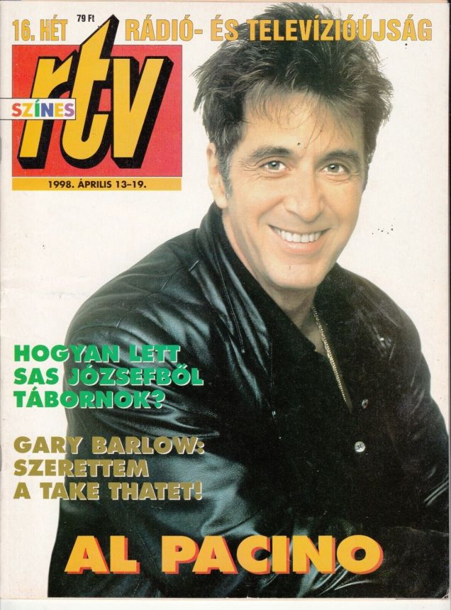SZINES RTV magazine side cover 13 April 1998
