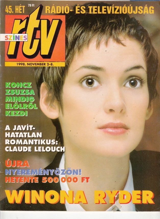 SZINES RTV magazine side cover 2 November 1998