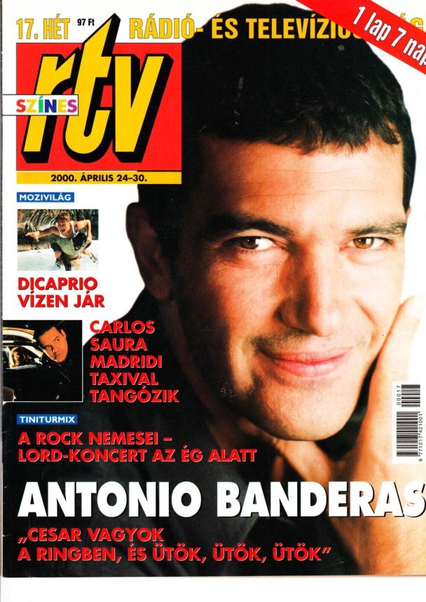 SZINES RTV magazine side cover 24 April 2000