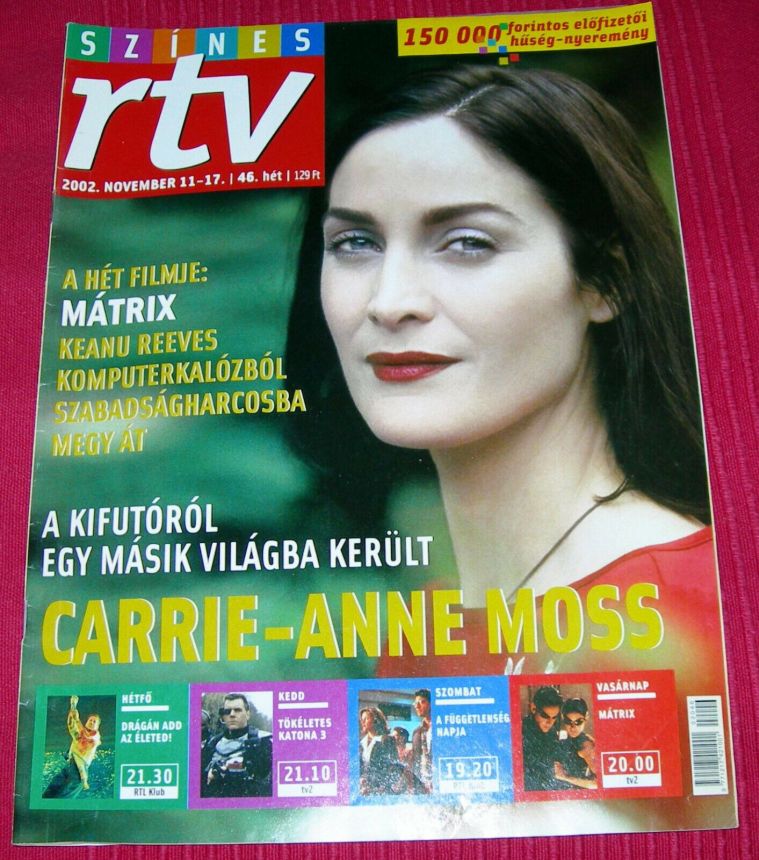 SZINES RTV magazine side cover 11 November 2002