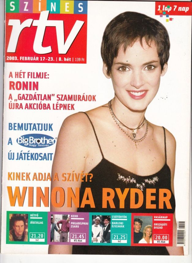 SZINES RTV magazine side cover 17 February 2003