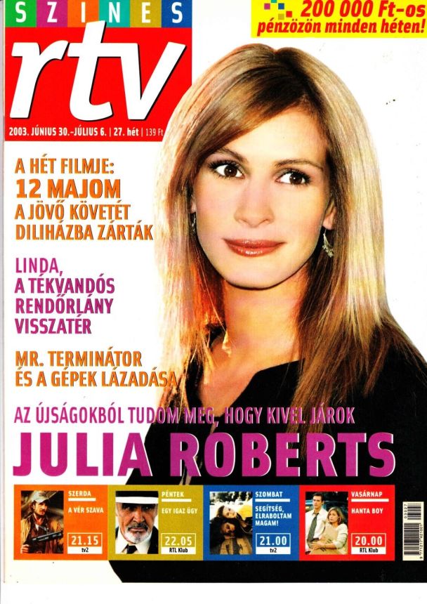 SZINES RTV magazine side cover 30 June 2003