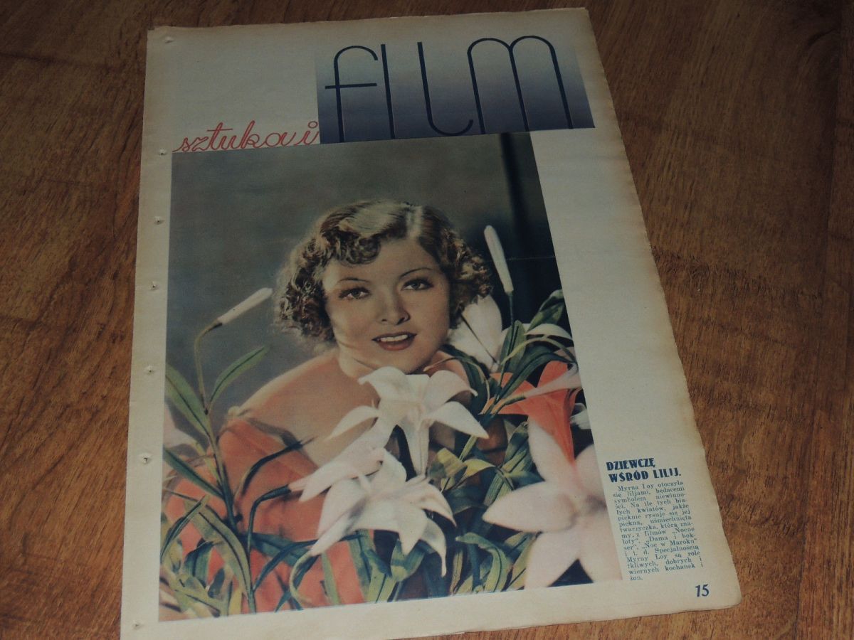 FILM SZTUKA I magazine side cover Issue 36  1934