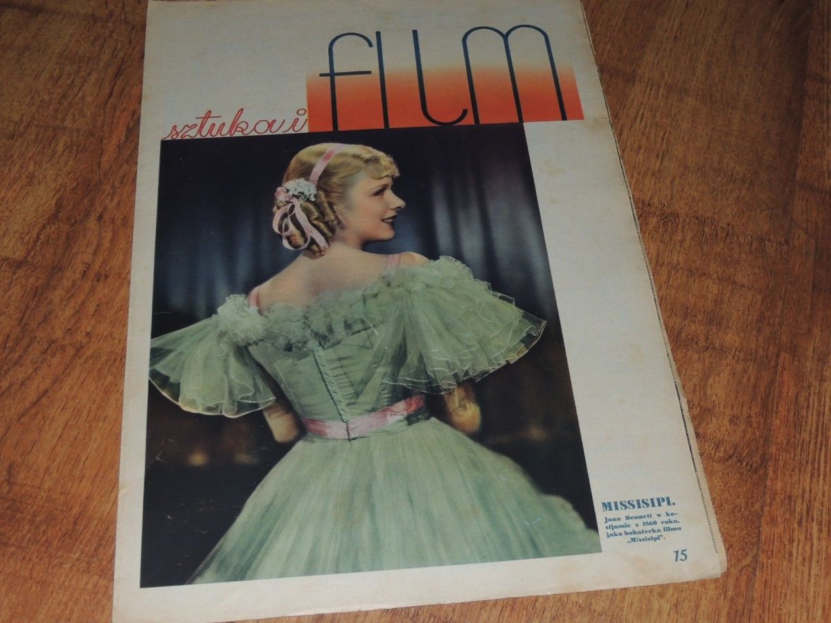 FILM SZTUKA I magazine side cover Issue 15  1935