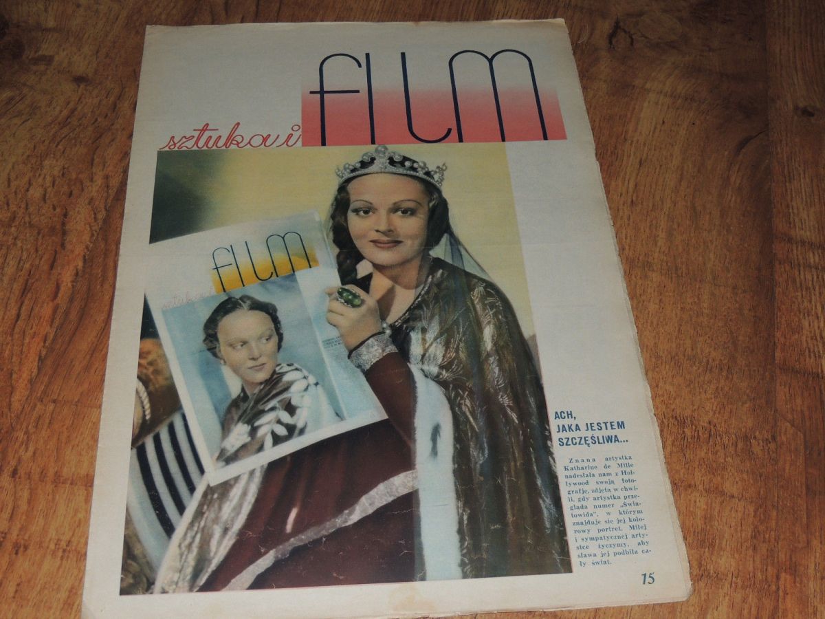 FILM SZTUKA I magazine side cover Issue 19  1935