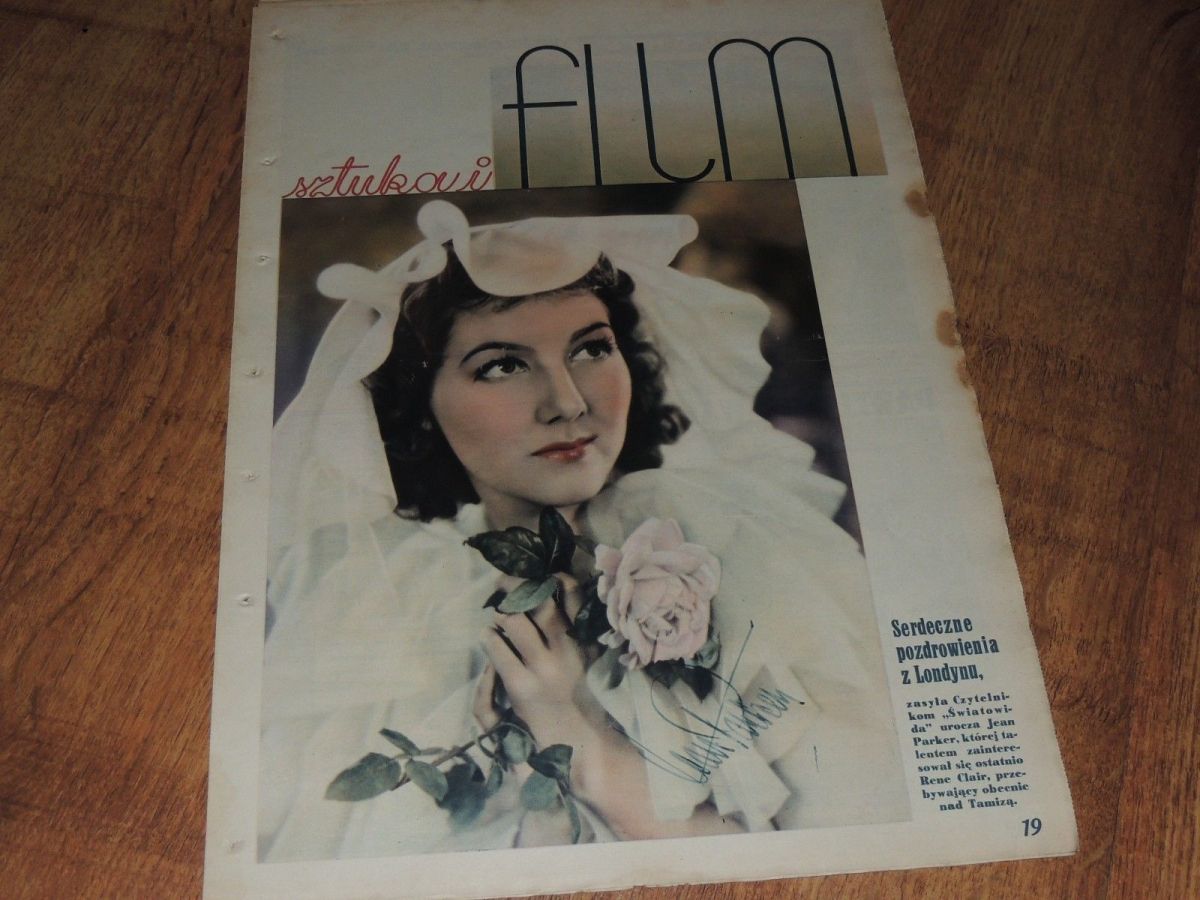 FILM SZTUKA I magazine side cover Issue 40  1935