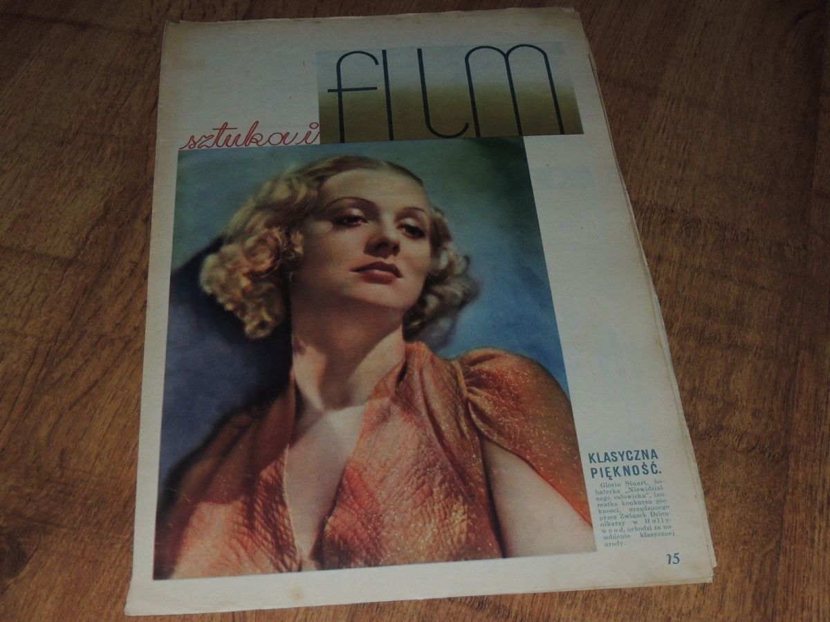 FILM SZTUKA I magazine side cover Issue 8  1935