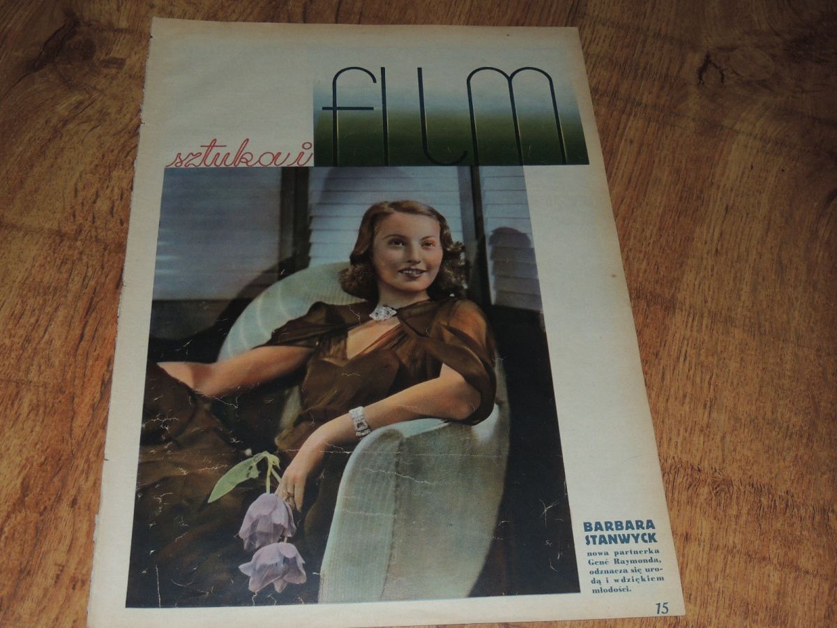FILM SZTUKA I magazine side cover Issue 28  1936