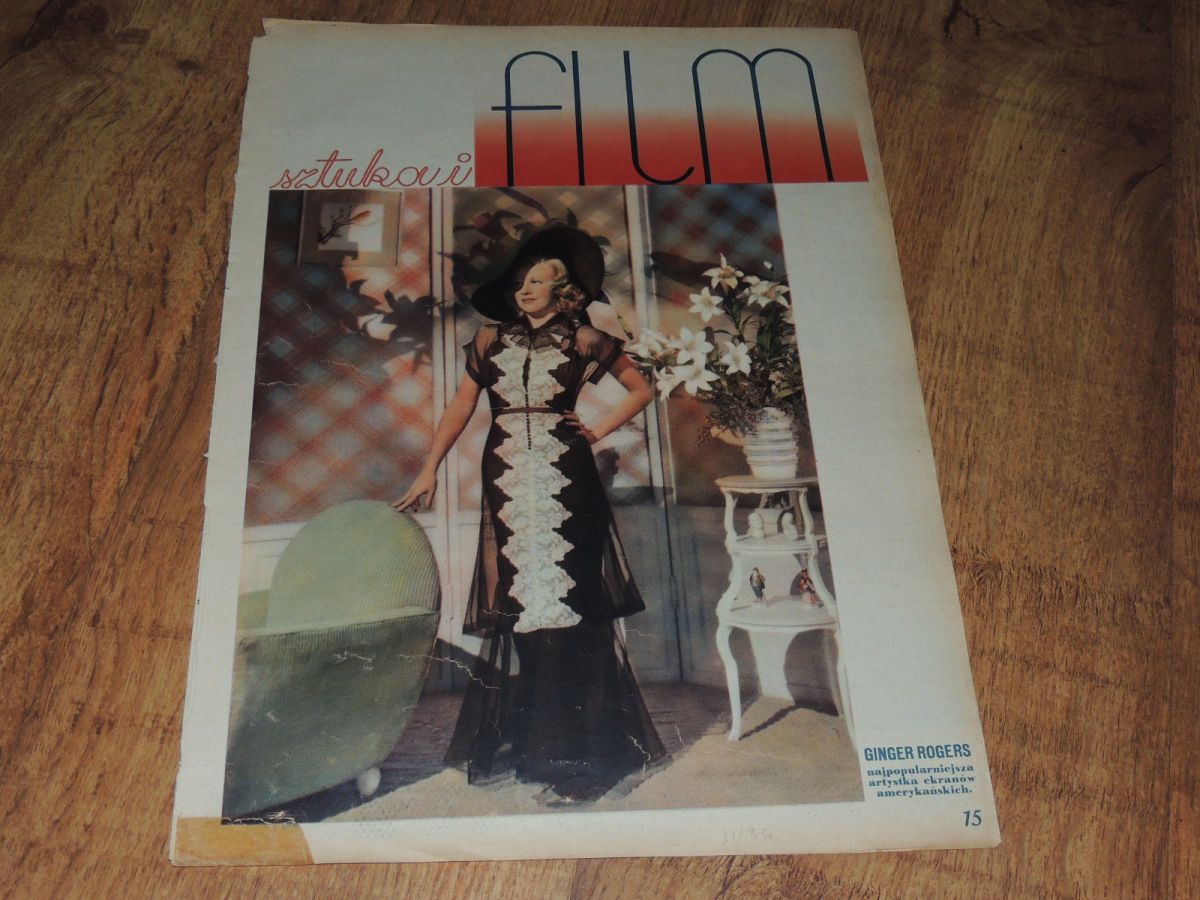 FILM SZTUKA I magazine side cover Issue 31  1936
