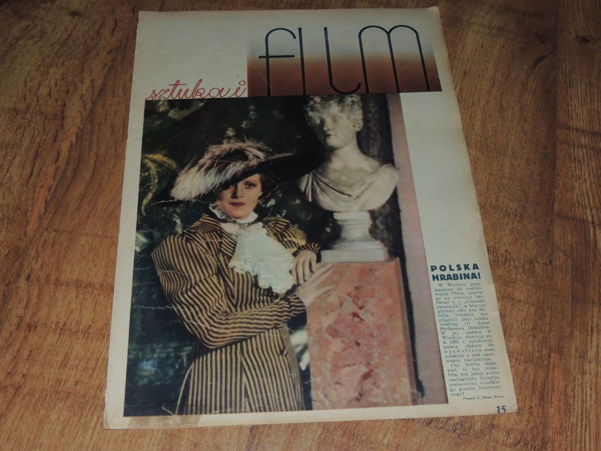 FILM SZTUKA I magazine side cover Issue 5  1936