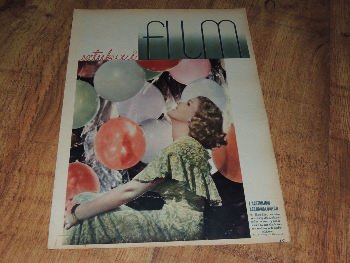 FILM SZTUKA I magazine side cover Issue 6  1936