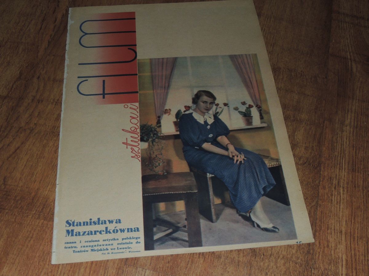 FILM SZTUKA I magazine side cover Issue 34  1937