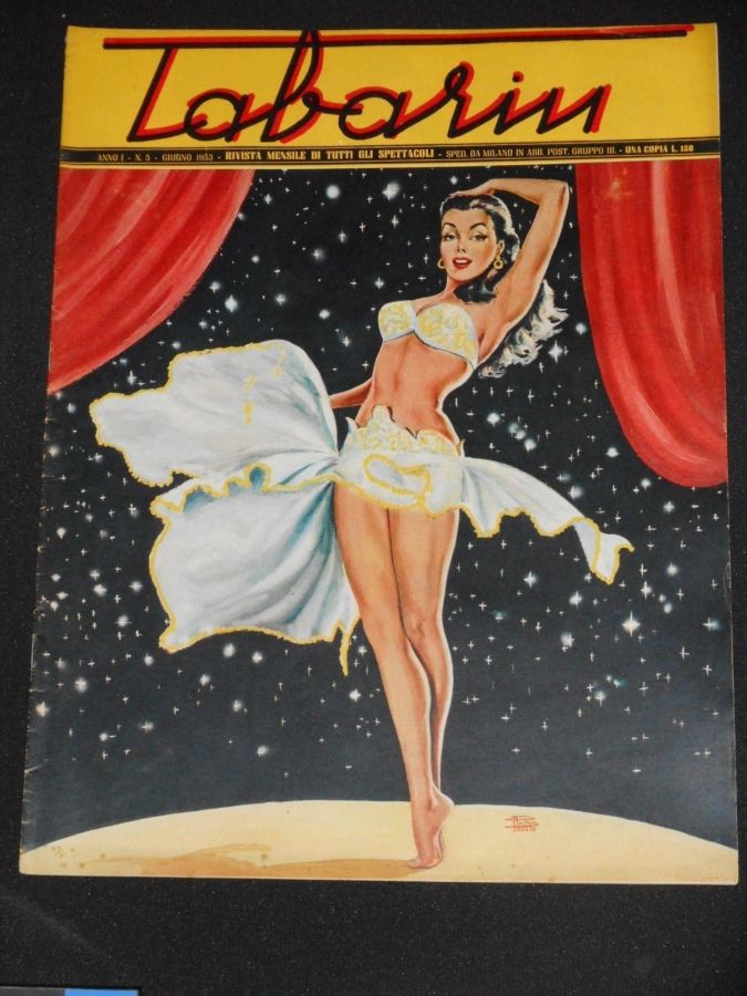 TABARIN magazine side cover Issue 5  June 1953