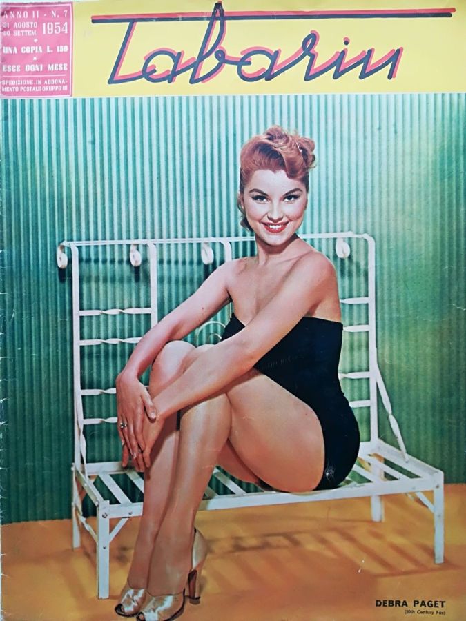 TABARIN magazine side cover Issue 7  August/September 1954