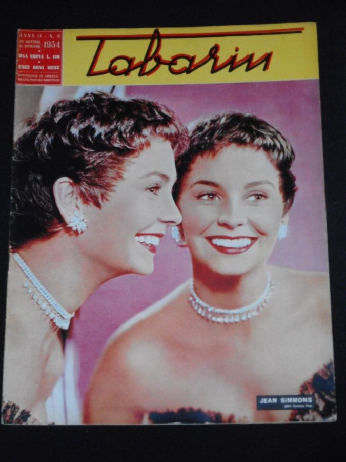 TABARIN magazine side cover Issue 8  September/October 1954