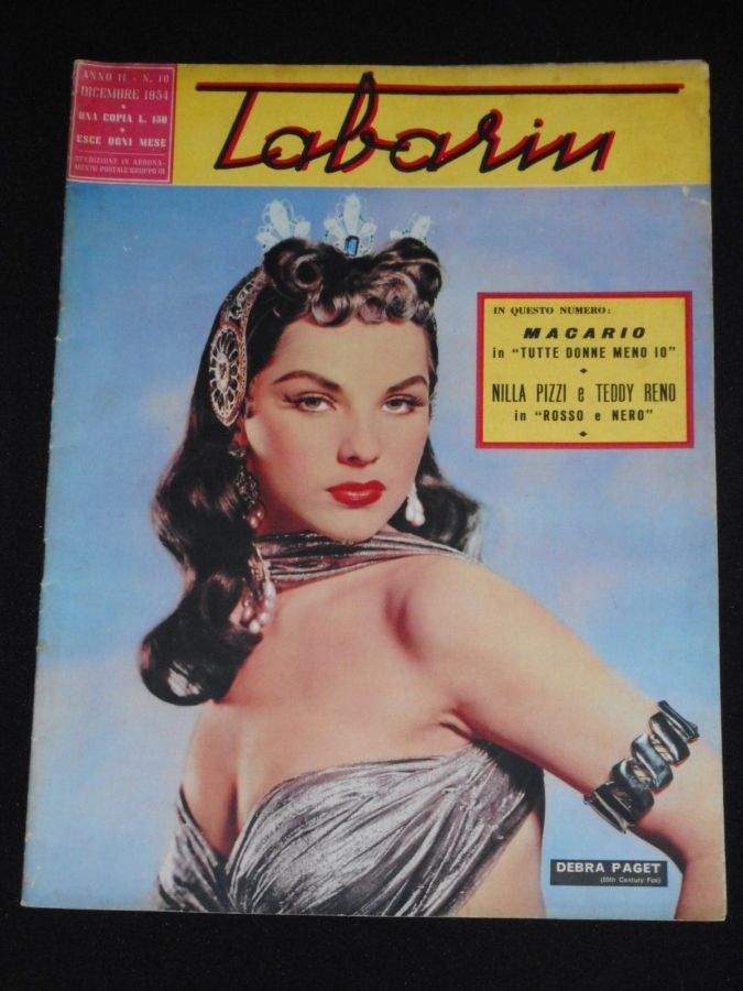 TABARIN magazine side cover Issue 10  December 1954