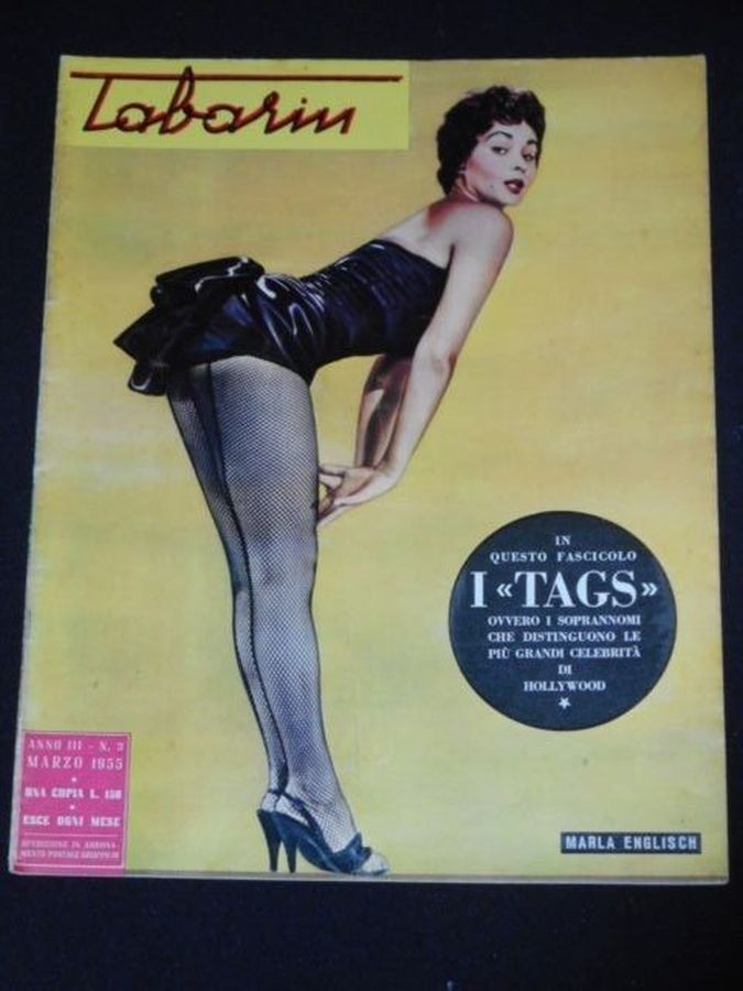 TABARIN magazine side cover Issue 3  March 1955