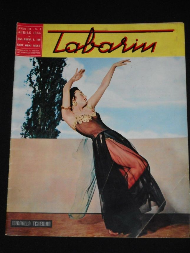 TABARIN magazine side cover Issue 4 April 1955