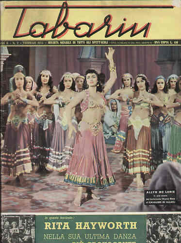 TABARIN magazine side cover Issue 2 February 1954