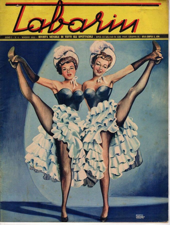 TABARIN magazine side cover Issue 4  May 1953