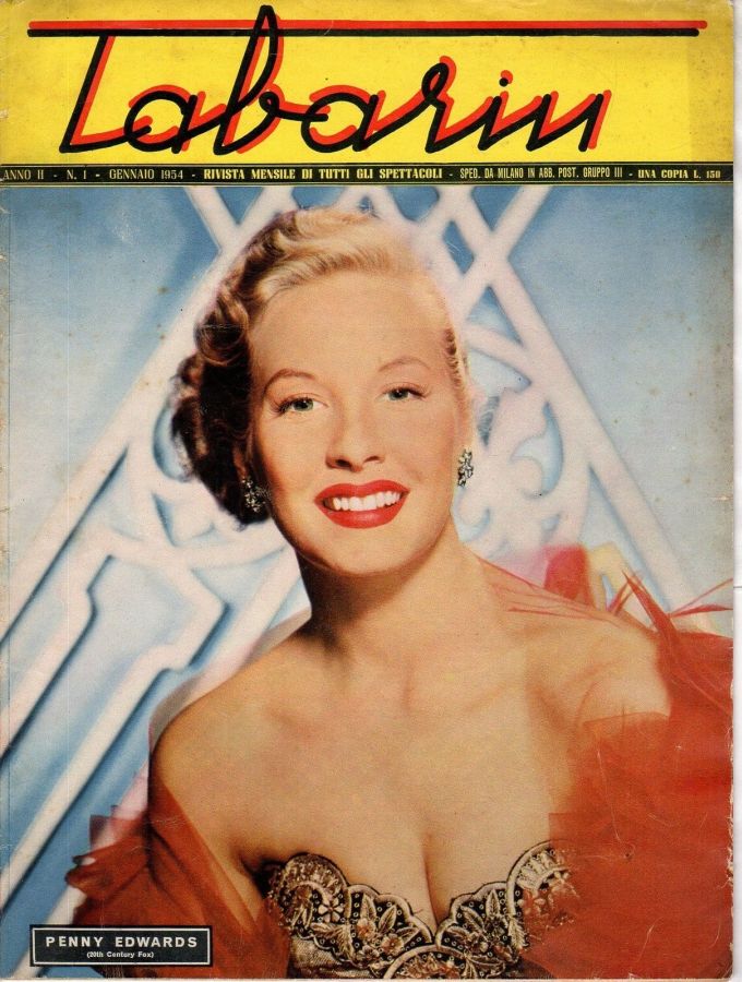 TABARIN magazine side cover Issue 1  January 1954