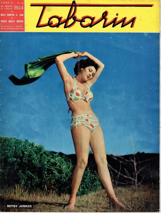 TABARIN magazine side cover Issue 6  June/July 1954
