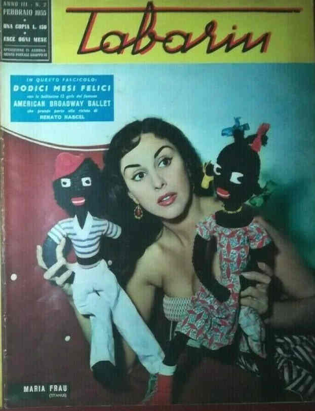 TABARIN magazine side cover Issue 2  February 1955