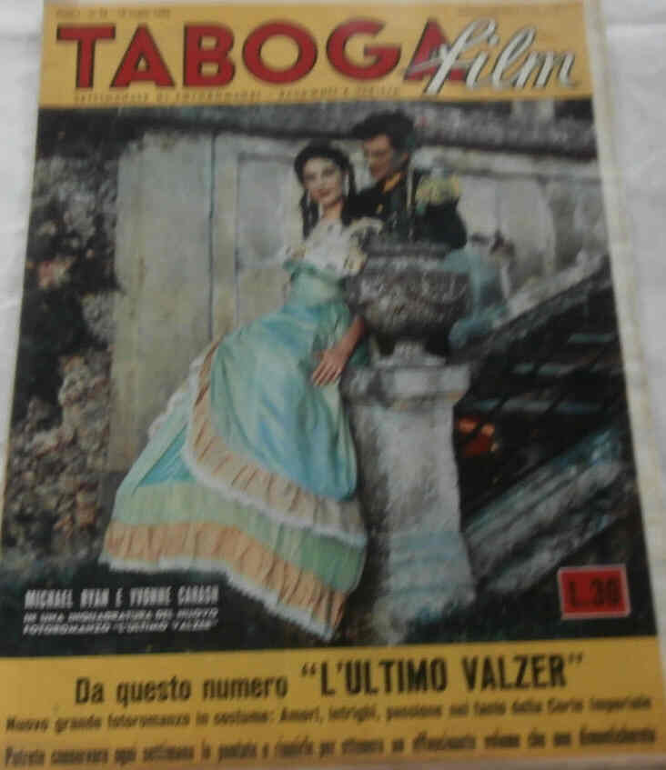 TABOGA FILM magazine side cover Issue 26 19 July 1952
