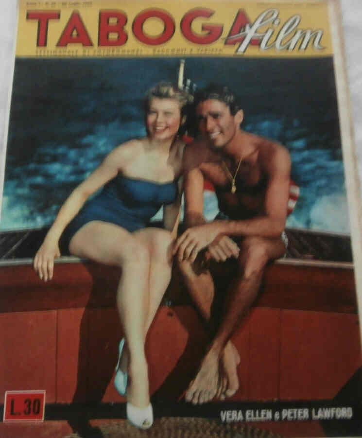 TABOGA FILM magazine side cover Issue 27 26 July 1952