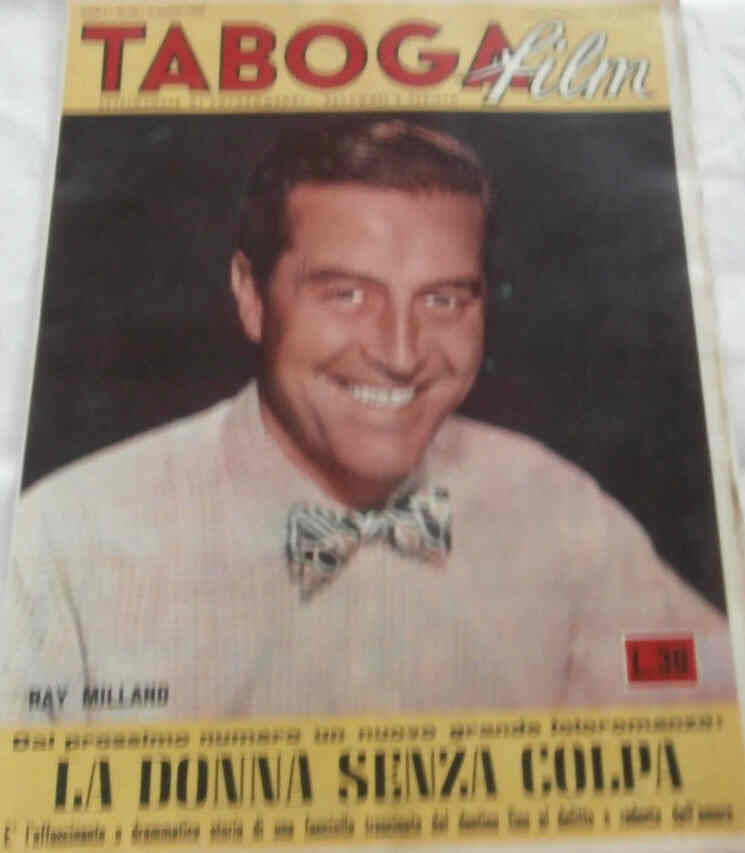 TABOGA FILM magazine side cover Issue 28 2 August 1952