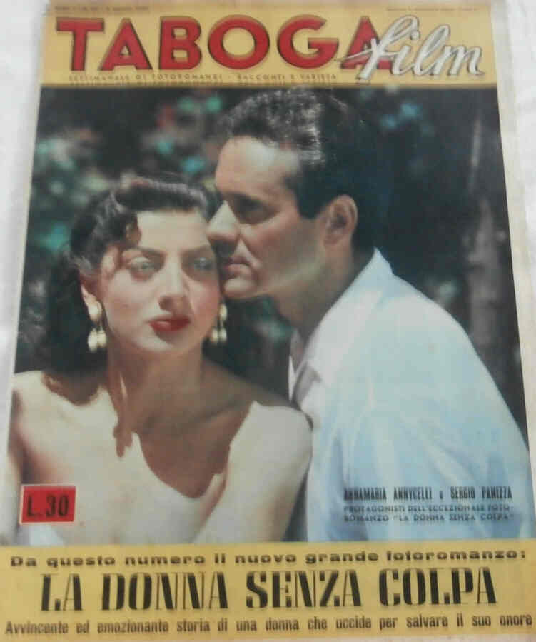 TABOGA FILM magazine side cover Issue 29 9 August 1952