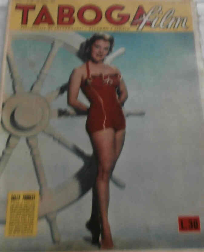 TABOGA FILM magazine side cover Issue 30 16 August 1952
