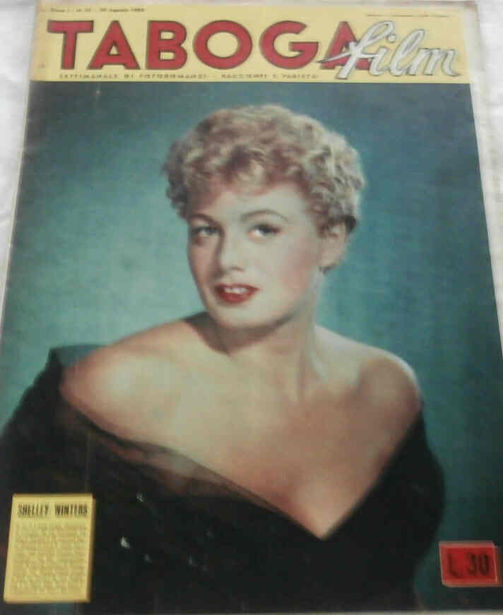 TABOGA FILM magazine side cover Issue 32 30 August 1952