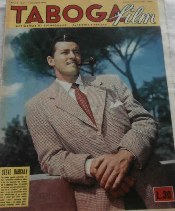 TABOGA FILM magazine side cover Issue 41 1 November 1952