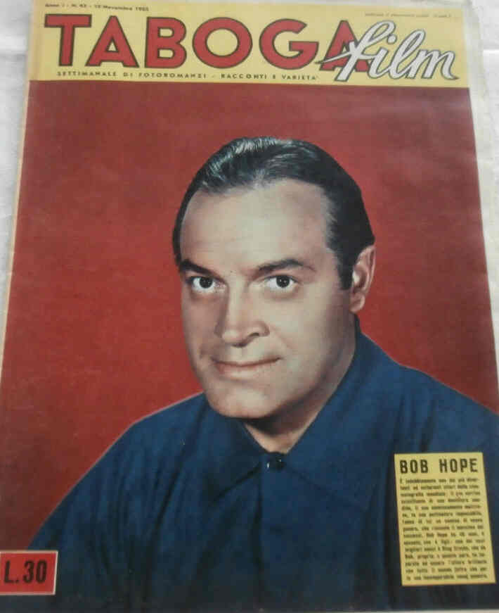 TABOGA FILM magazine side cover Issue 43 15 November 1952