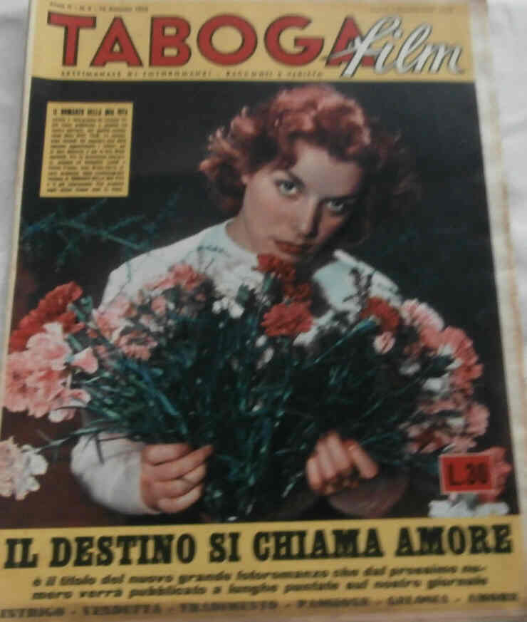 TABOGA FILM magazine side cover Issue 2 10 January 1953