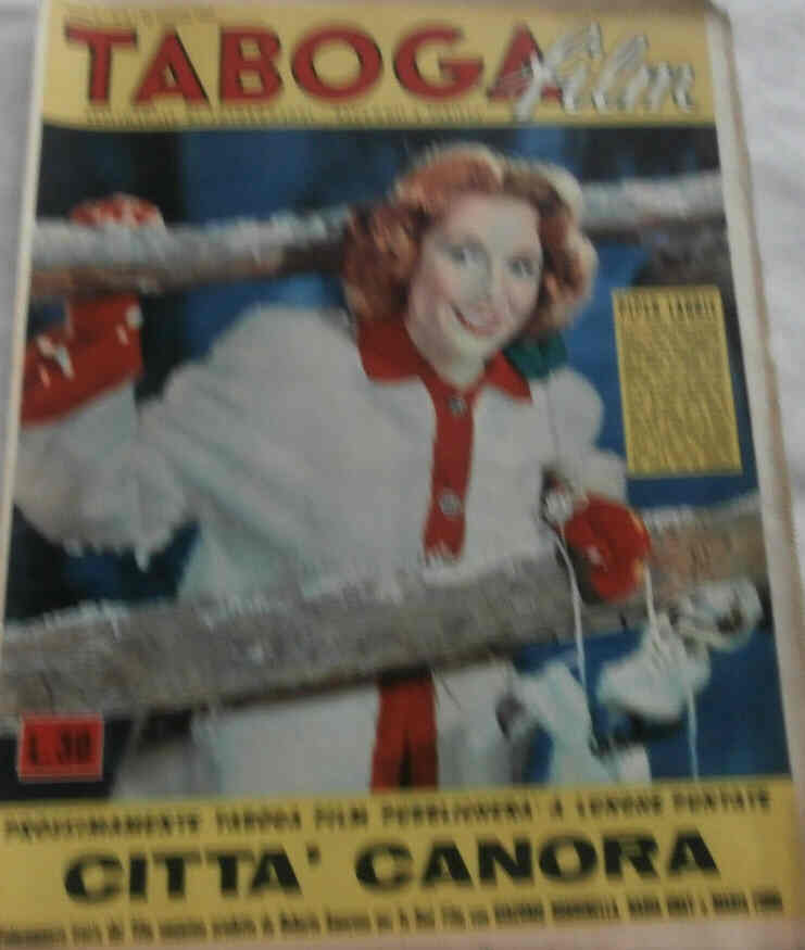 TABOGA FILM magazine side cover Issue 4 24 January 1953