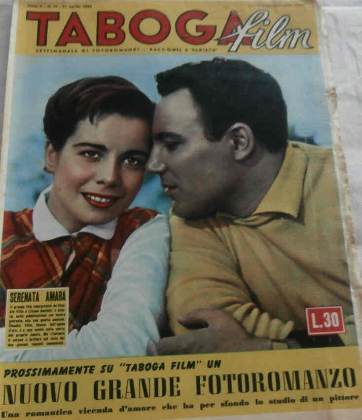 TABOGA FILM magazine side cover Issue 15 11 April 1953