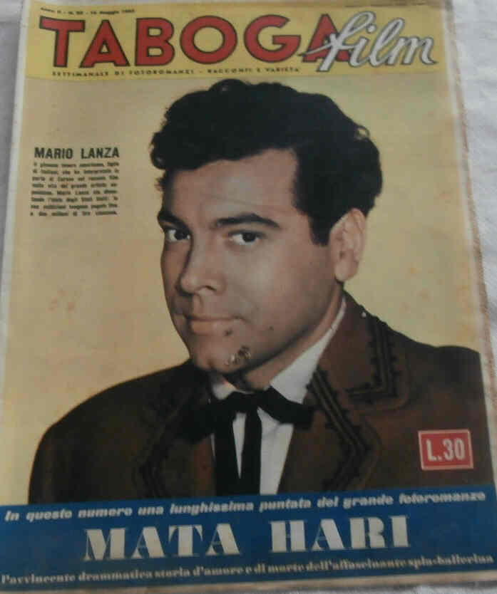 TABOGA FILM magazine side cover Issue 20 16 May 1953