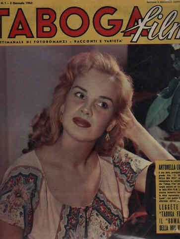 TABOGA FILM magazine side cover Issue 1 3 January 1953