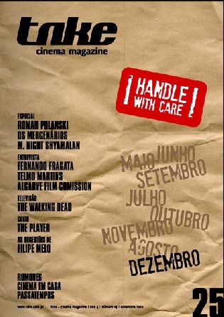 TAKE (Portugal) magazine side cover Issue 25 Dec./January/February 2011