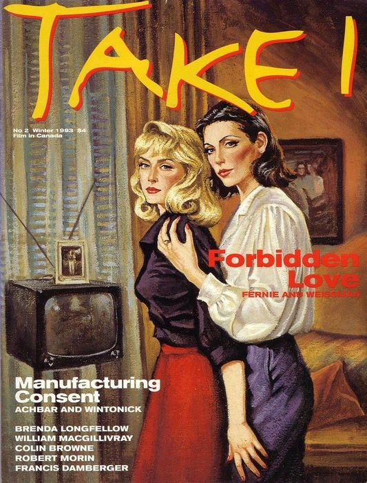 TAKE ONE (Toronto) magazine side cover Issue 2 January 1993