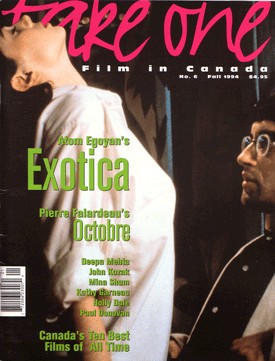 TAKE ONE (Toronto) magazine side cover Issue 6 September 1994