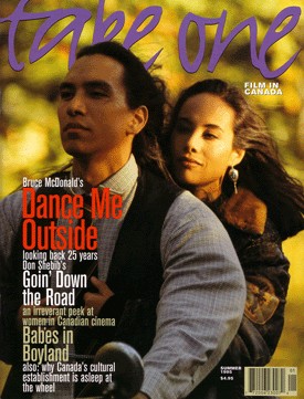TAKE ONE (Toronto) magazine side cover Issue 8 June 1995
