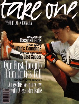 TAKE ONE (Toronto) magazine side cover Issue 10 January 1996