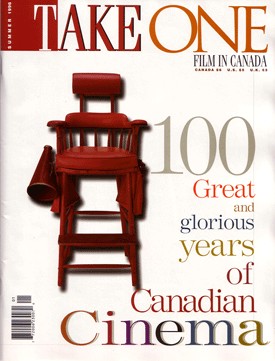 TAKE ONE (Toronto) magazine side cover Issue 12 June 1996