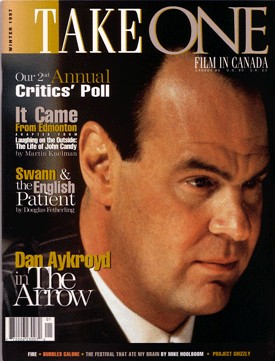 TAKE ONE (Toronto) magazine side cover Issue 14 December 1996
