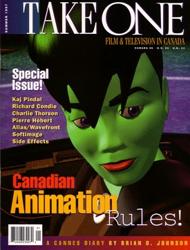 TAKE ONE (Toronto) magazine side cover Issue 16 June 1997