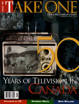TAKE ONE (Toronto) magazine side cover Issue 20 June 1998
