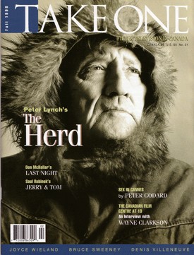 TAKE ONE (Toronto) magazine side cover Issue 21 September 1998